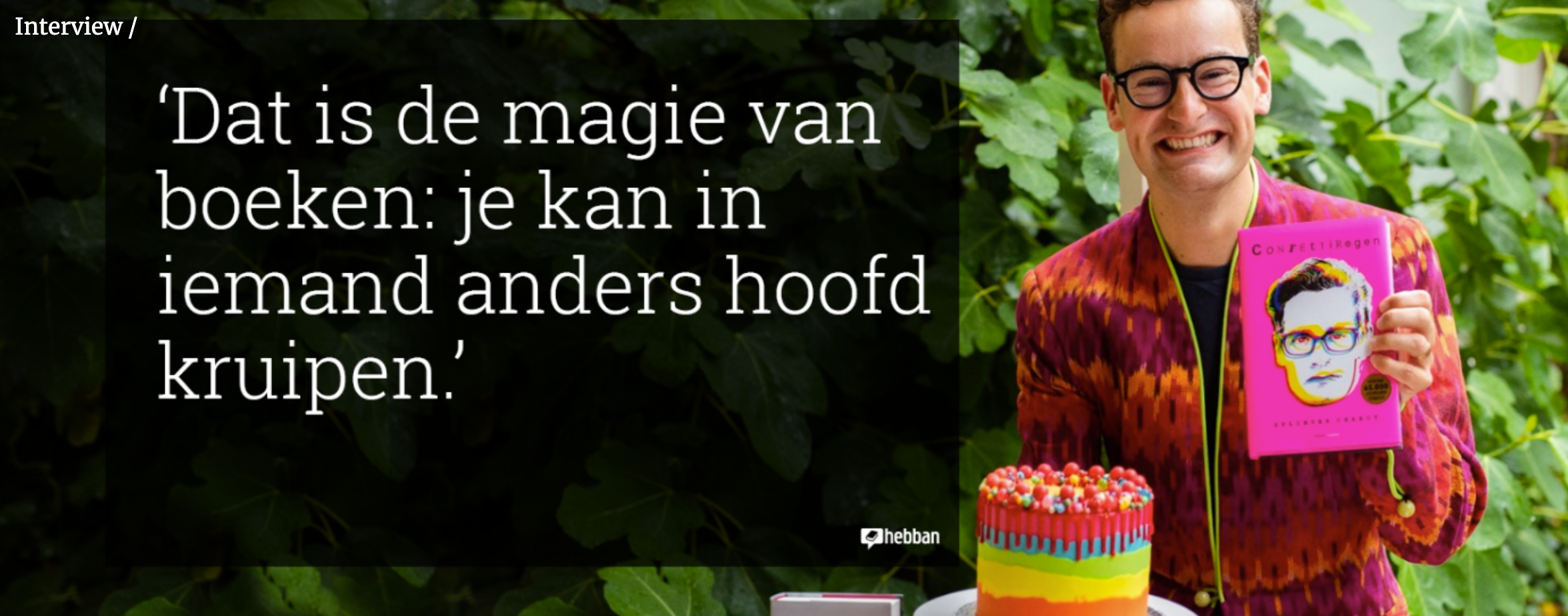 Een foto van auteur Splinter Chabot op Hebban.nl.