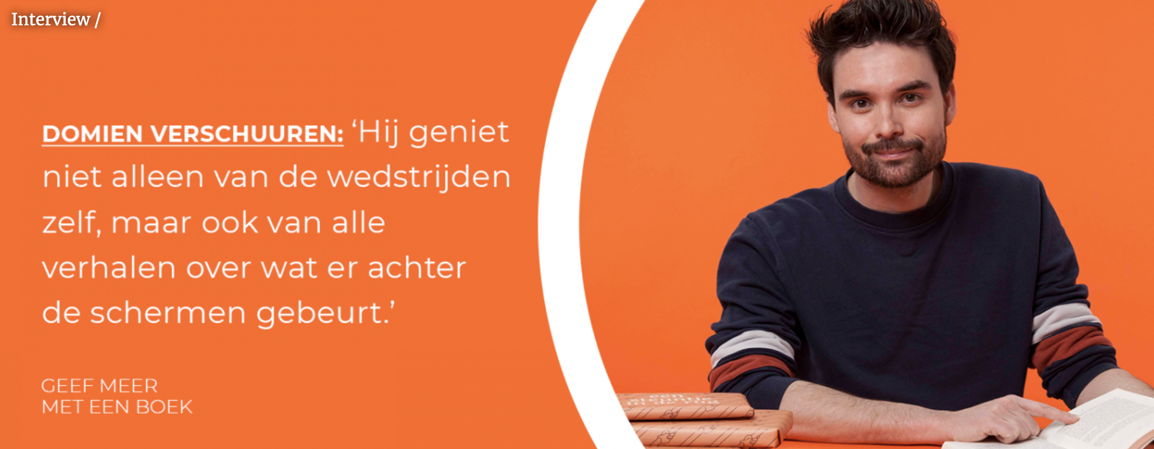 Een foto van radio-dj Domien Verschuuren op Hebban.nl.
