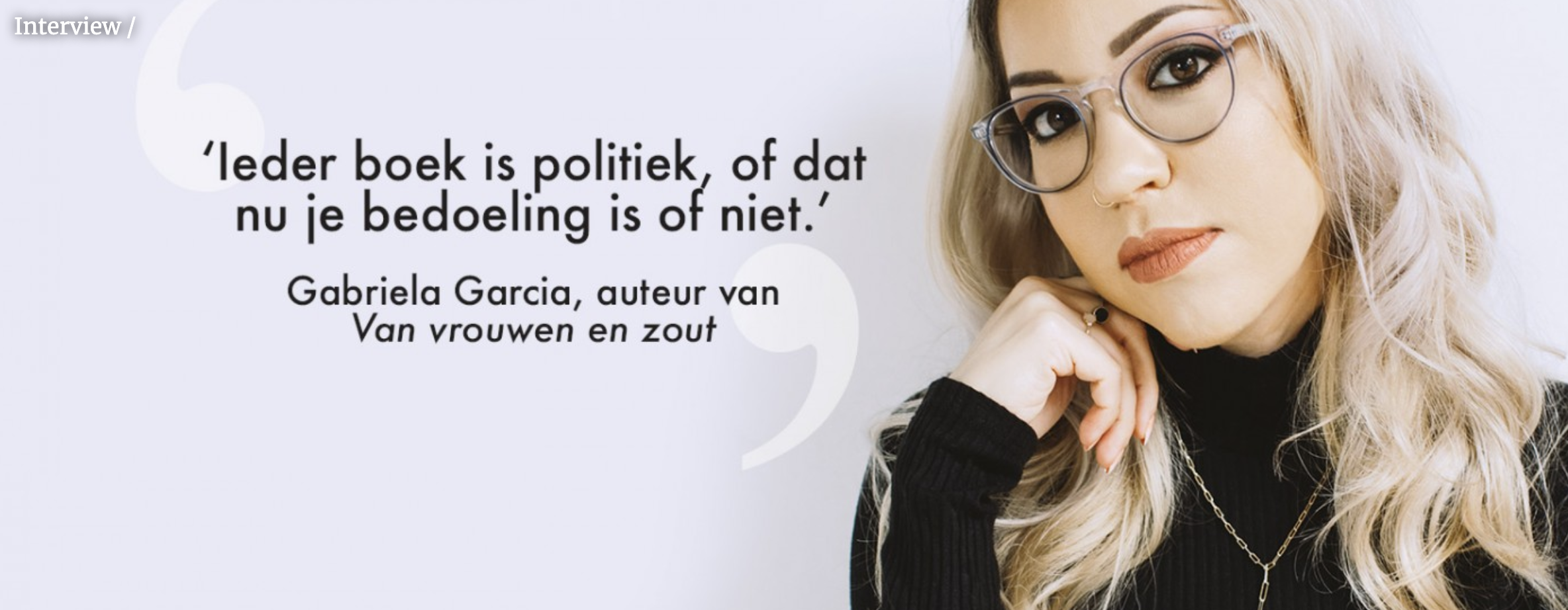 Een foto van auteur Gabriela Garcia op Hebban.nl.