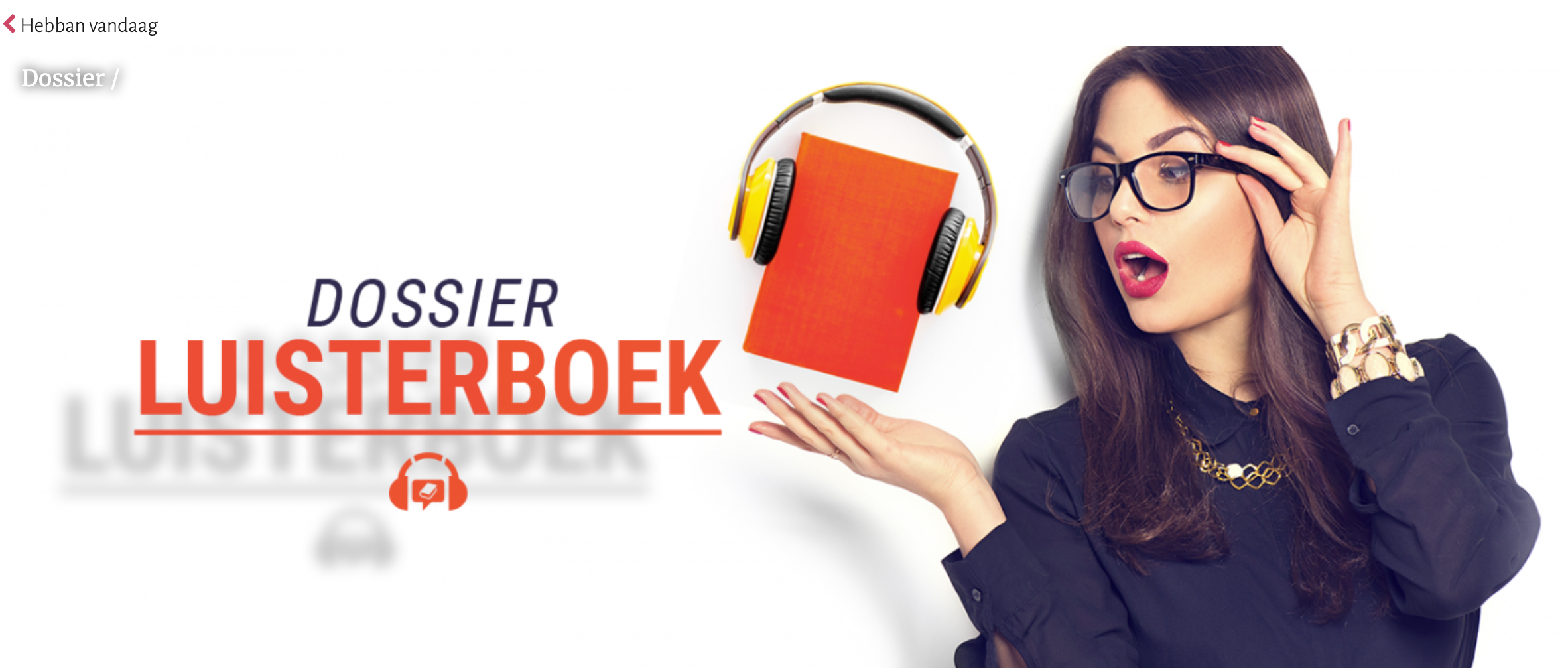 Een afbeelding van het artikel over luisterboeken op Hebban.nl.