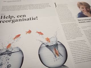 Een foto van het artikel 'Help een organisatie' deel 2 in het magazine van Management Support uit 2019.