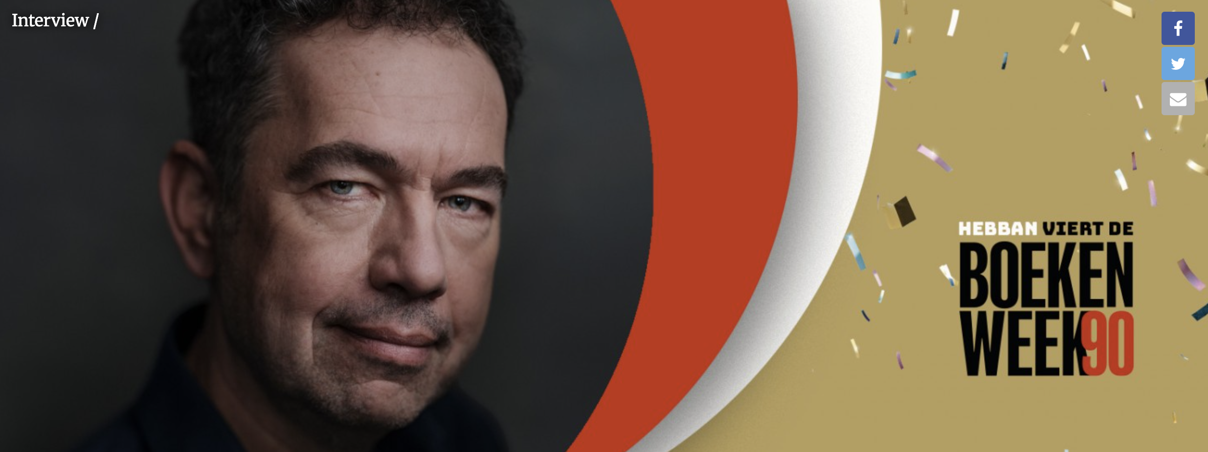 Een afbeelding bij het interview met Gerwin van der Werf op Hebban.nl.