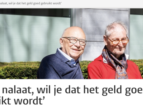 ‘Als je nalaat, wil je dat het geld goed gebruikt wordt’